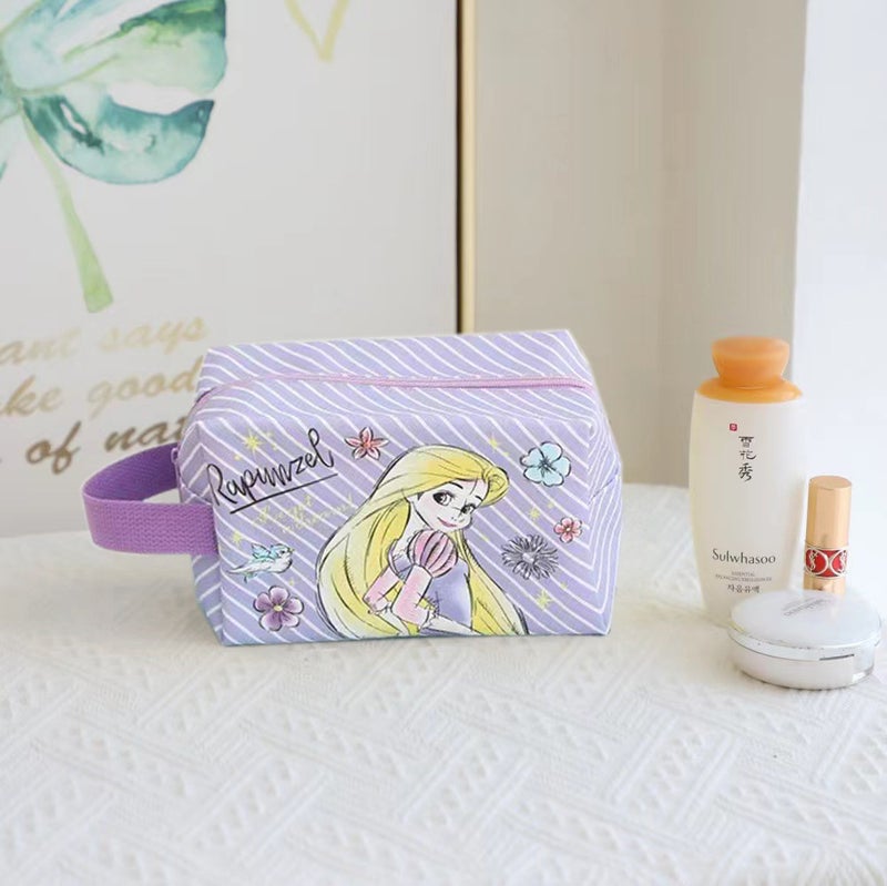 Cute Cartoon Pu Waterproof Cosmetic Bag For Business Travel Portable Hand Carrying Washbag Student Pencil Bag Storage Bag - Image 4